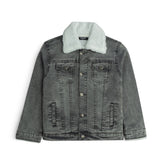 Boys Denim Sherpa Jacket