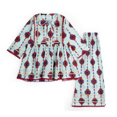 PLAZO SUIT GEOMETRIC PRINTED