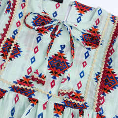 PLAZO SUIT GEOMETRIC PRINTED