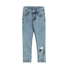GIRLS JEANS EMBROIDED