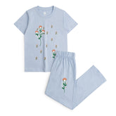 TROUSER SET FLORAL PRINTED