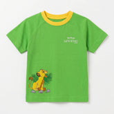 BOYS LIGHT GREEN LION CUB GRAPHIC T-SHIRT