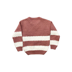 Funky Flocks PINK & WHITE SWEATER