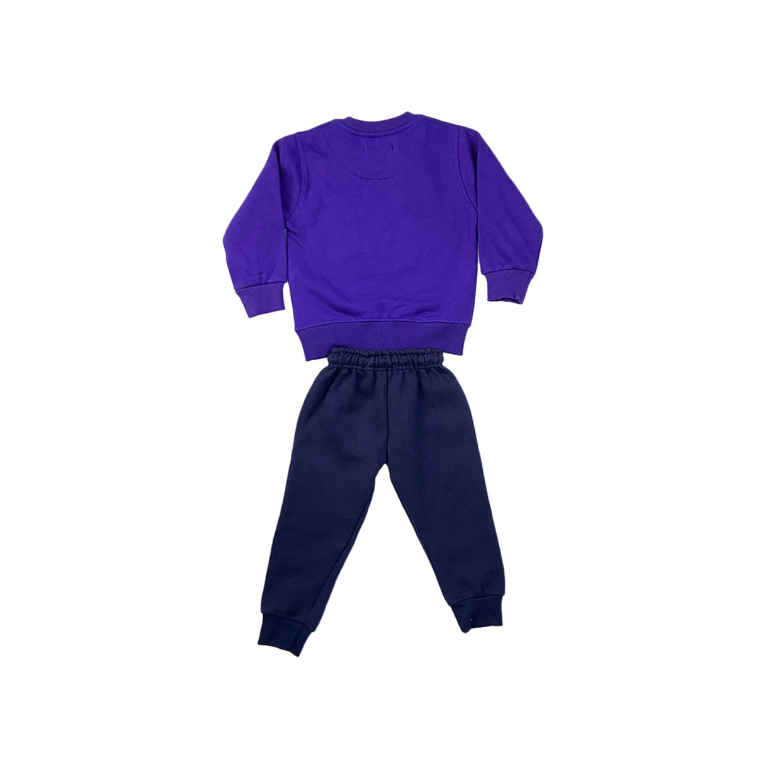 Funky Flocks FLEES TRACL SUIT PURPLE 3-4