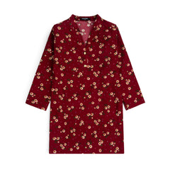 Girl's Floral Print Courtrai Kurta