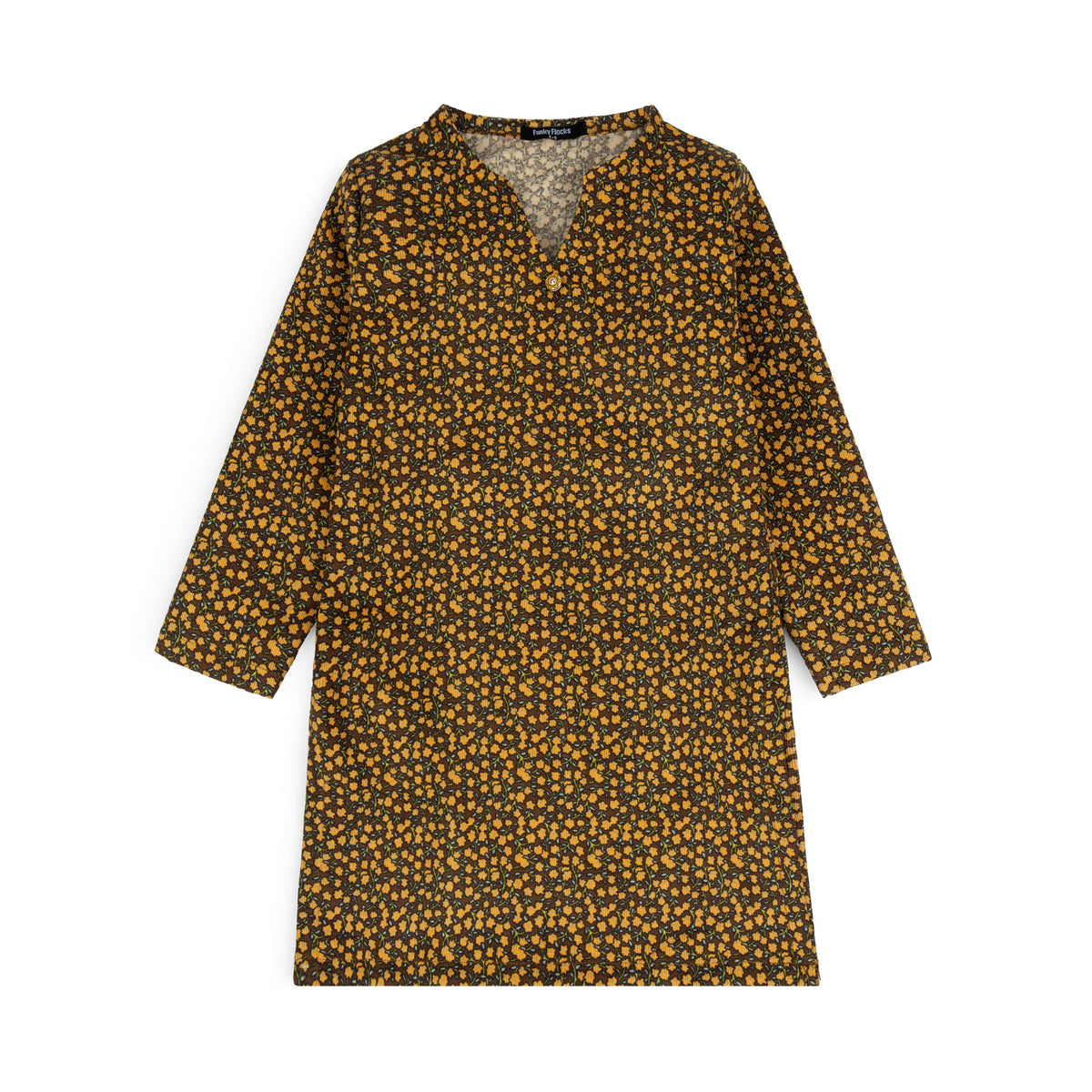 Girl's Floral Print Courtrai Kurta