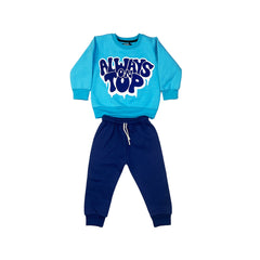 FLEES TRACK SUIT L-BLUE 3-4