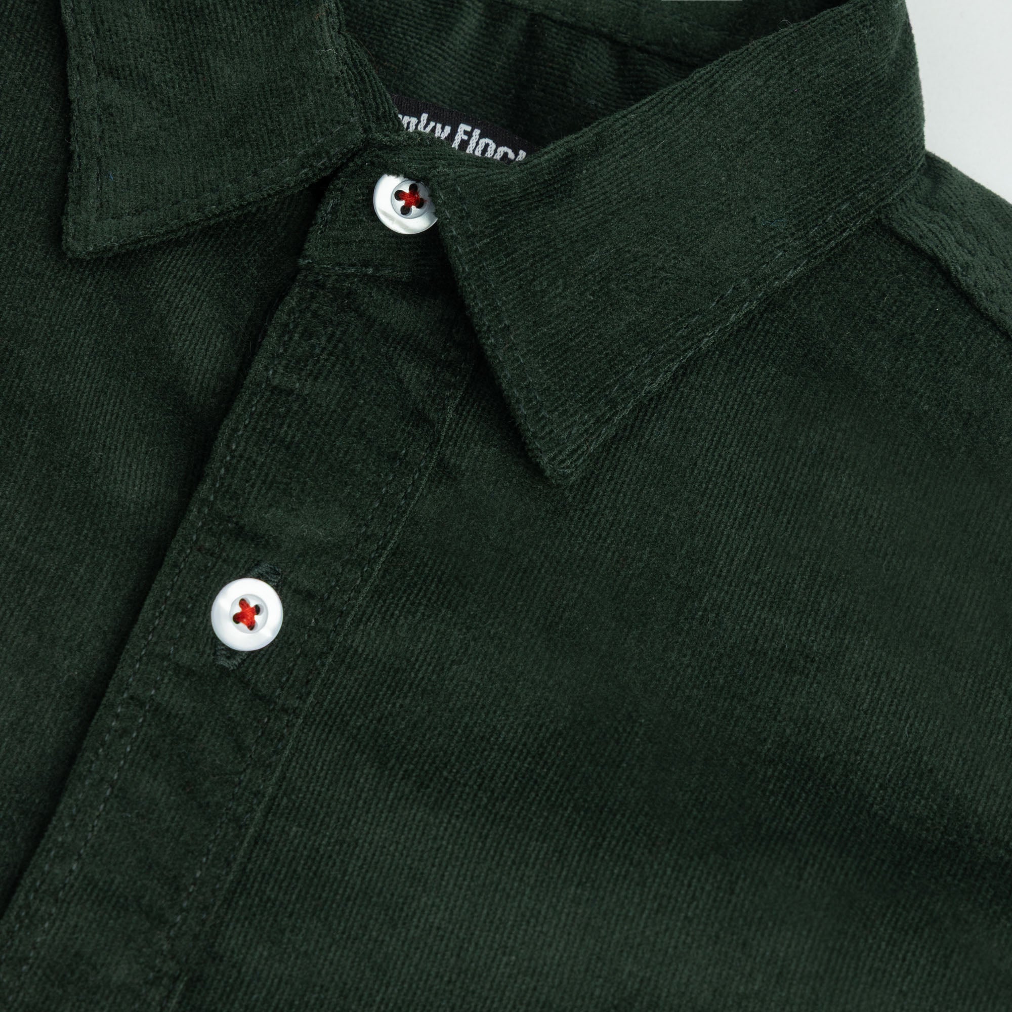 Boy's Casual Shirt Solid Dark Green