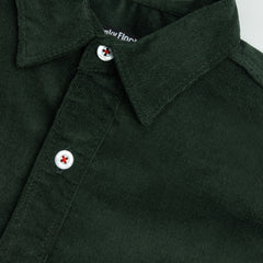 Boy's Casual Shirt Solid Dark Green