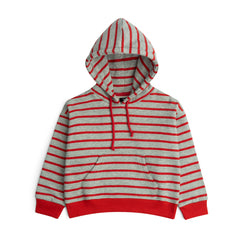 Boys' Striped Pullover Hoodie