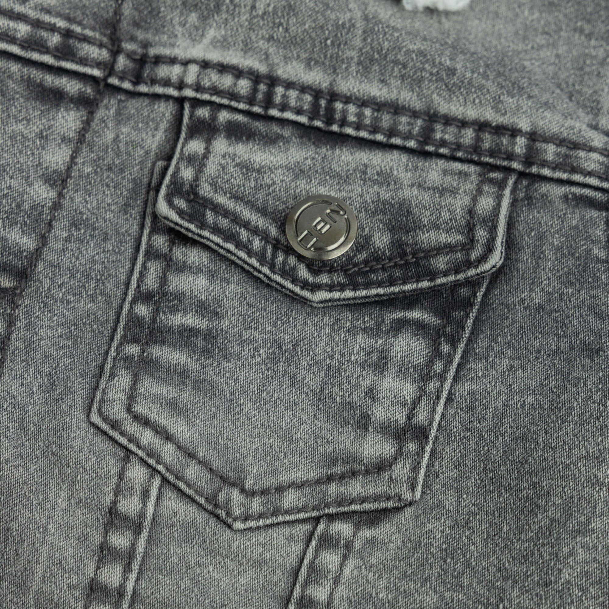 Boys Denim Sherpa Jacket