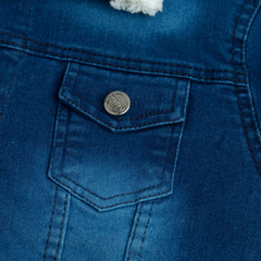 Boys Denim Sherpa Jacket