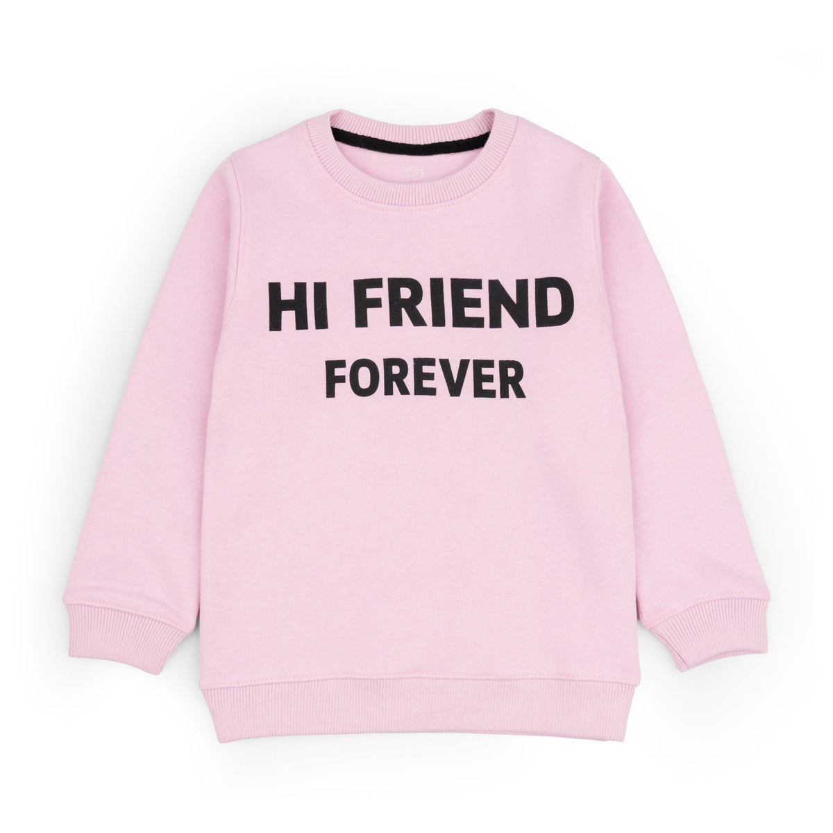 GIRLS SWEATSHIRT HI FRIEND FOREVER