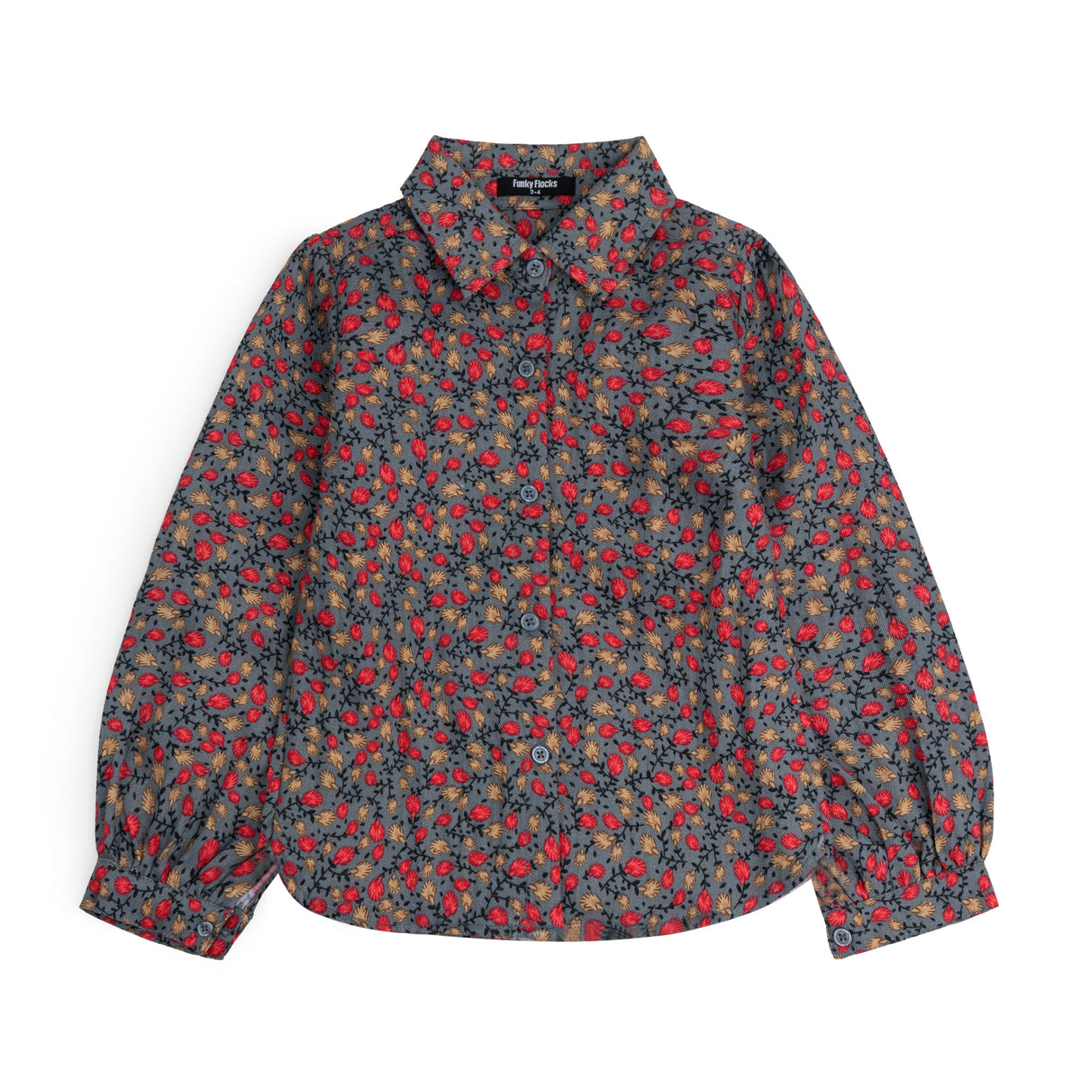 GIRLS CASUAL SHIRT FLORAL