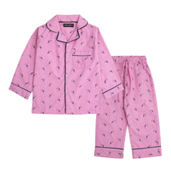 GIRLS CO - ORD SET BIRD PRINTED