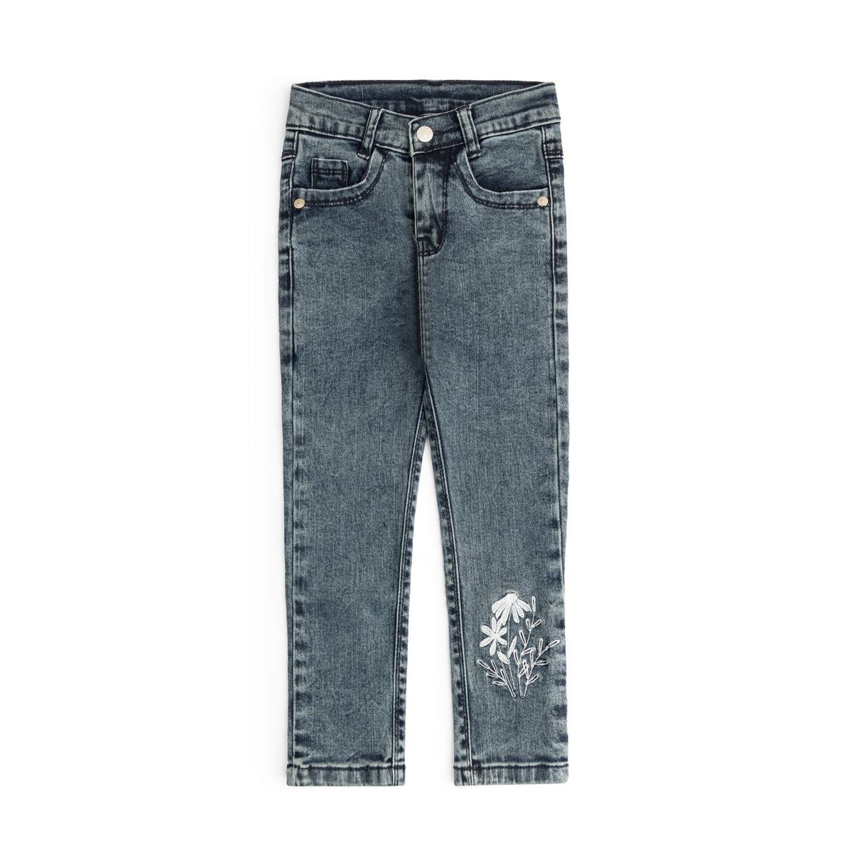 GIRLS JEANS EMBROIDED