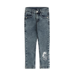 GIRLS JEANS EMBROIDED