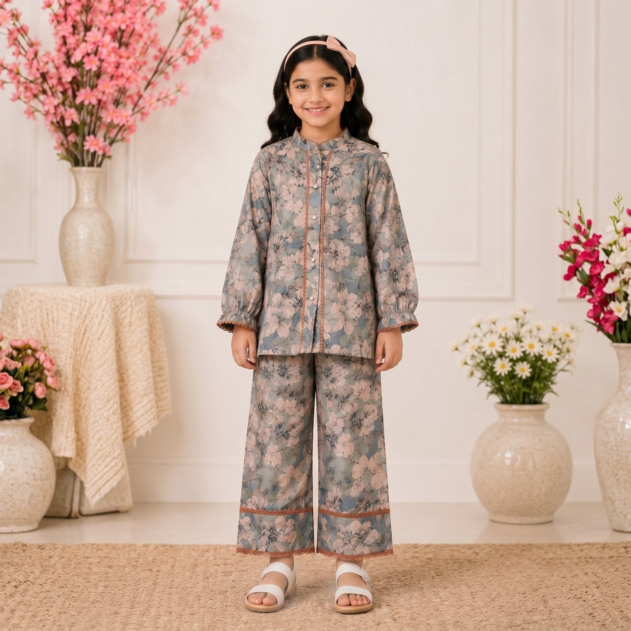 GIRLS CO-ORD FLORAL SET