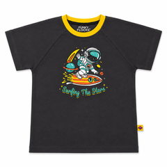 Boys Charcoal Grey Astronaut Graphic T-Shirt