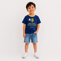 BOYS BLUE MINIONS GRAPHIC T-SHIRT