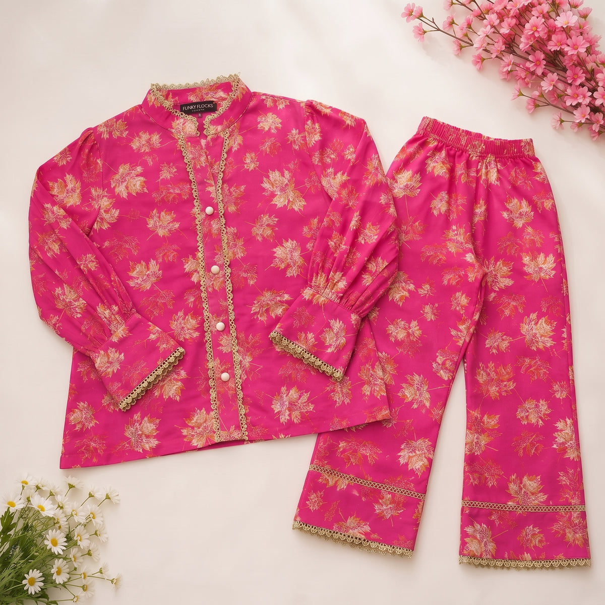 GIRLS CO-ORD FLORAL SET