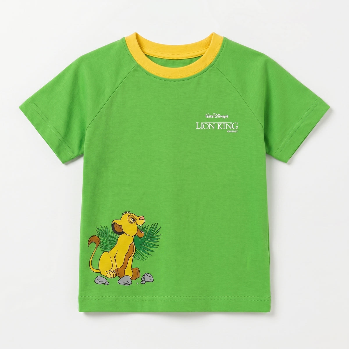 BOYS LIGHT GREEN LION CUB GRAPHIC T-SHIRT