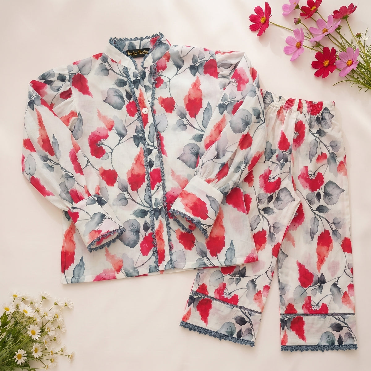 GIRLS CO-ORD FLORAL SET