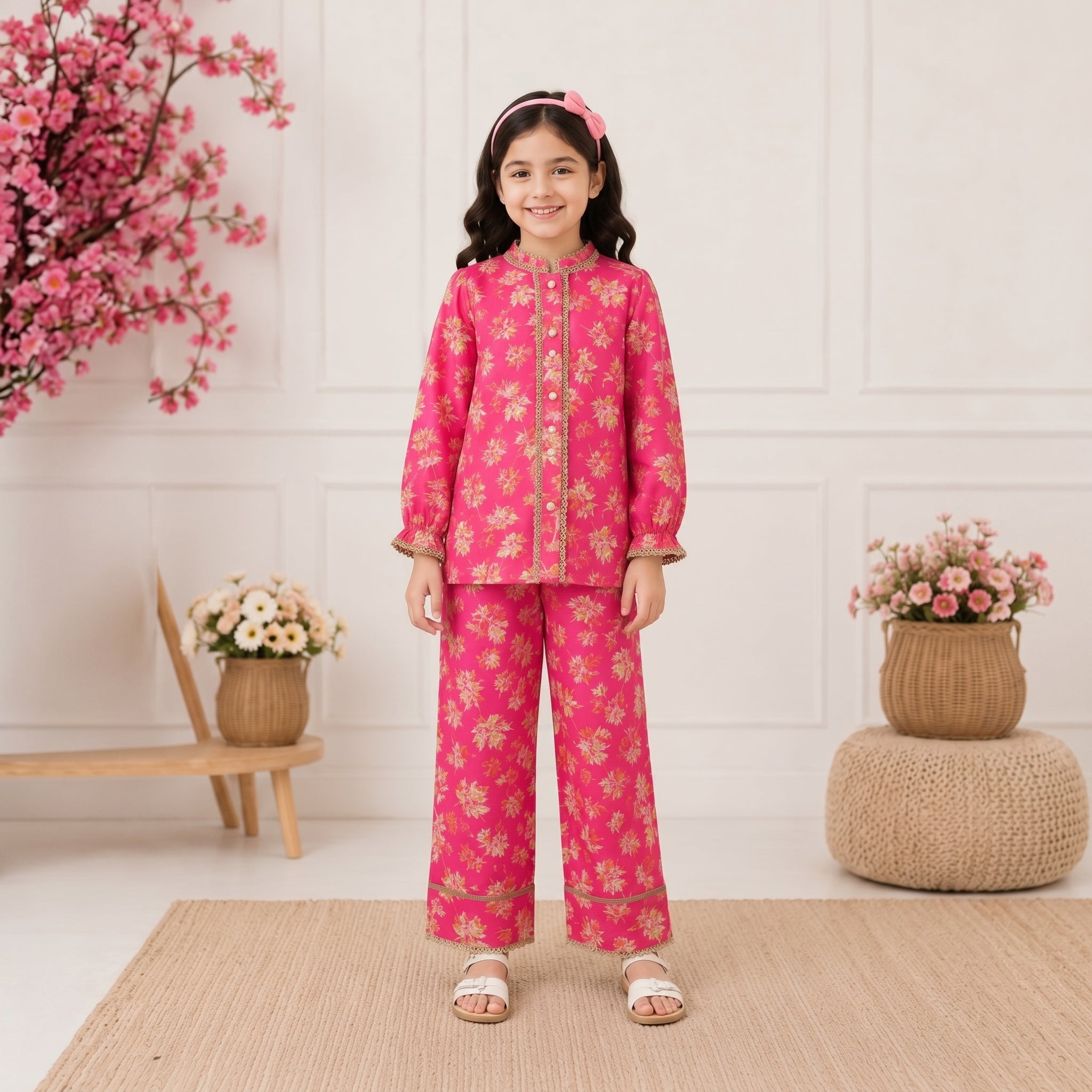GIRLS CO-ORD FLORAL SET