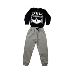 Funky Flocks FLEES TRACK SUIT BLACK 2-3