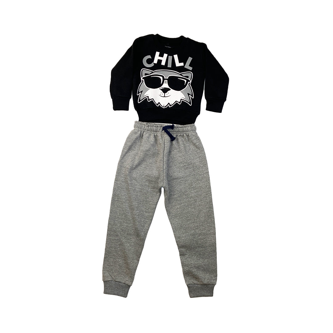 Funky Flocks FLEES TRACK SUIT BLACK 2-3